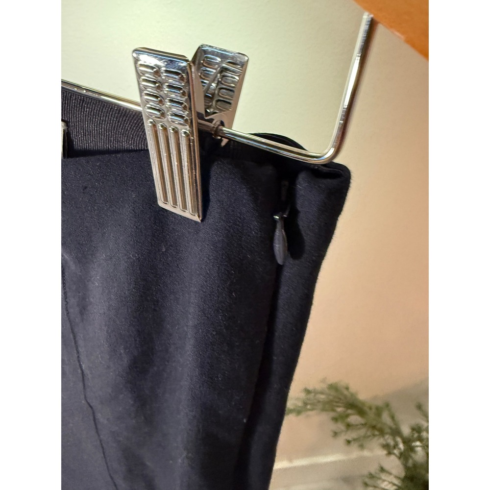 Vince sm ponte side zip elevated workwear navy EUC luxury stretch fitted fall ec - Picture 8 of 9